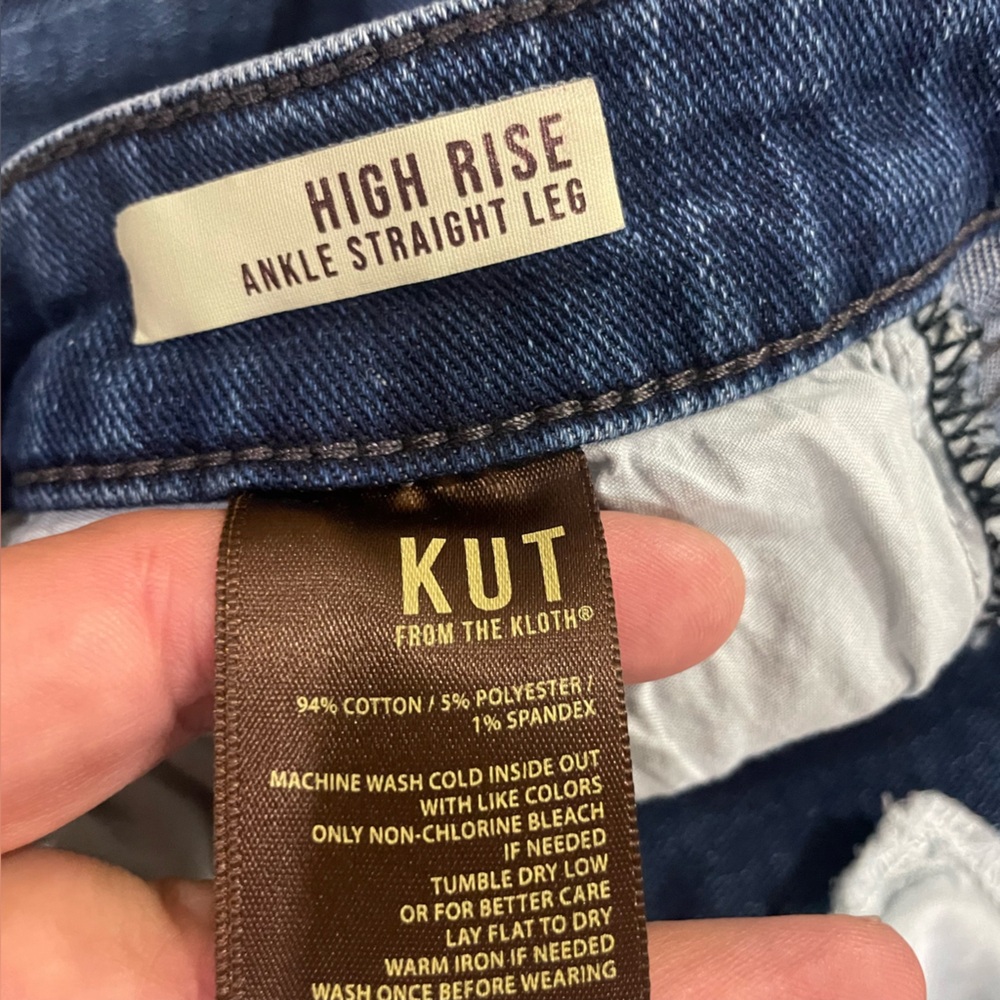 Kut from the Kloth Dark Blue Ankle Jeans - Picture 7 of 16